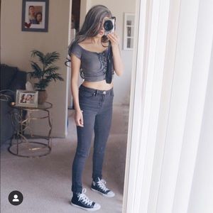 🔴🔴SOLD 🔴🔴 Grey crop too